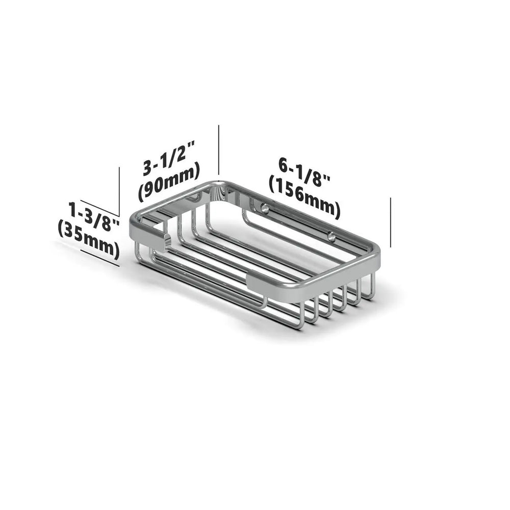 TileWare Promessa Rectangular Soap Basket Small