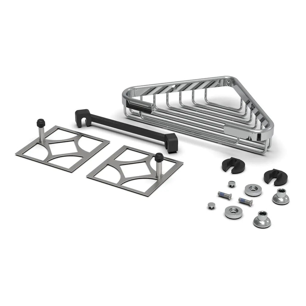 TileWare Promessa Shallow Corner Soap Basket