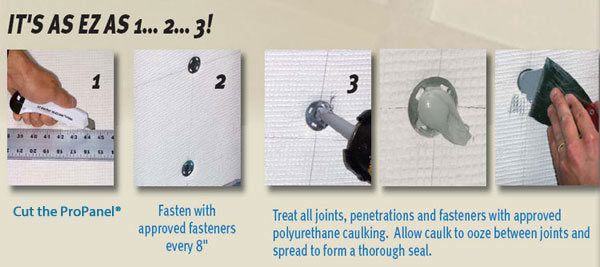 ProPanel Backer Board - Light BackerBoard Quarter