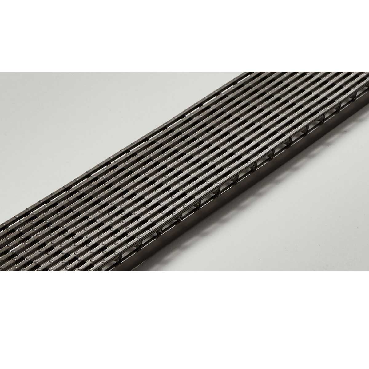 Quartz by ACO Black Nickel linear drain for walk-in showers