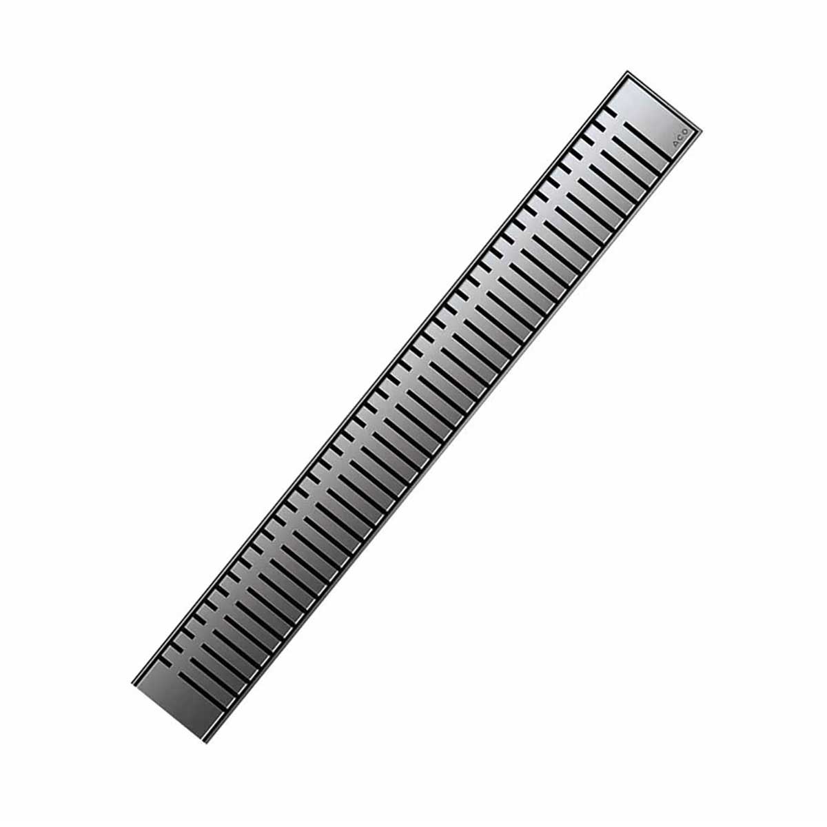 Decorative Piano grate linear shower drain with Brushed Stainless finish