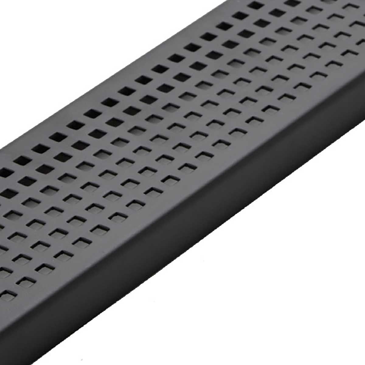 Premium Matte Black stainless steel shower drain grate