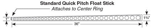 Quick Pitch Extra Float Stick Single Piece