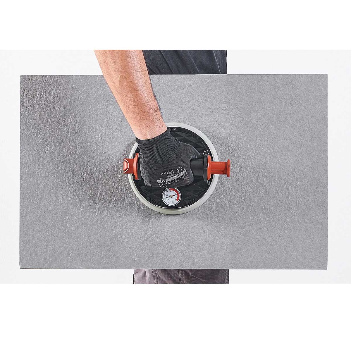 Single vacuum suction cup for glass marble granite and large format tile