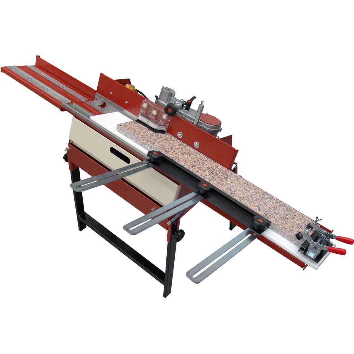 Raimondi Bulldog Advanced Bullnose Machine - BD1WD For profiling-beveling and finishing edges on : Porcelain, ceramic, glass-tile, stone, marble, granite, etc.