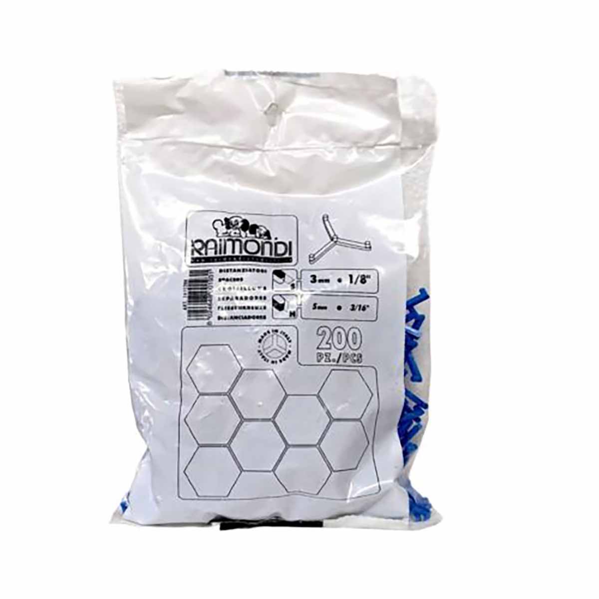 Raimondi Y Spacers for Hexagonal Tile 3mm - 200 Pack