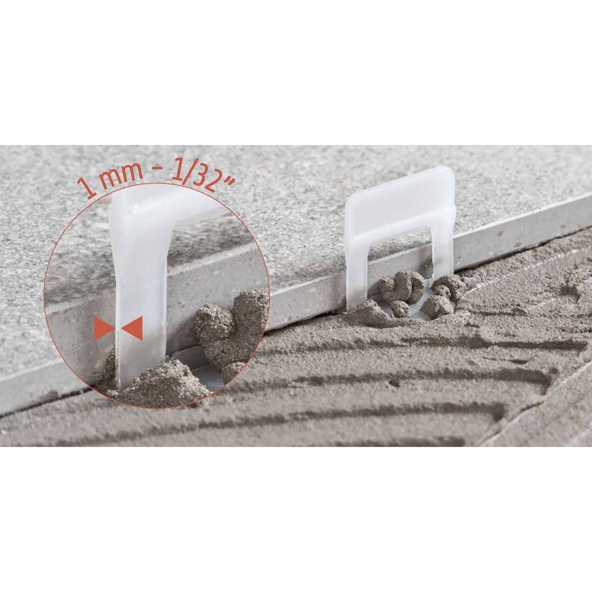 Raimondi Tile Leveling Lippage System RLS - Spacers 1mm