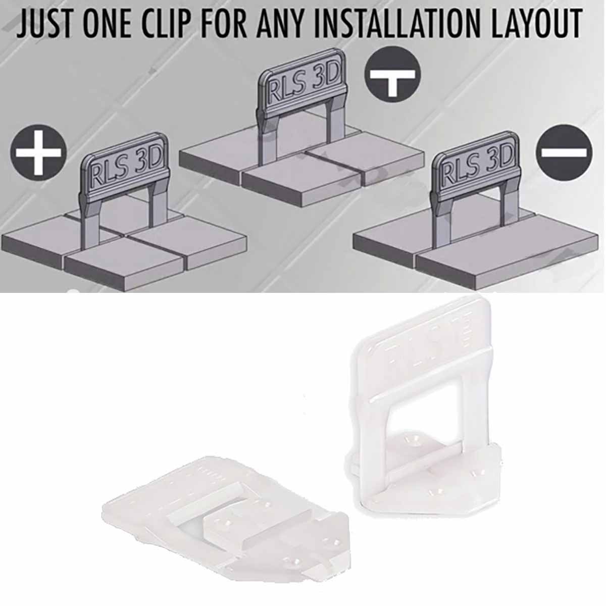 Raimondi Tile Leveling Lippage System RLS 3D 1.5mm Spacers