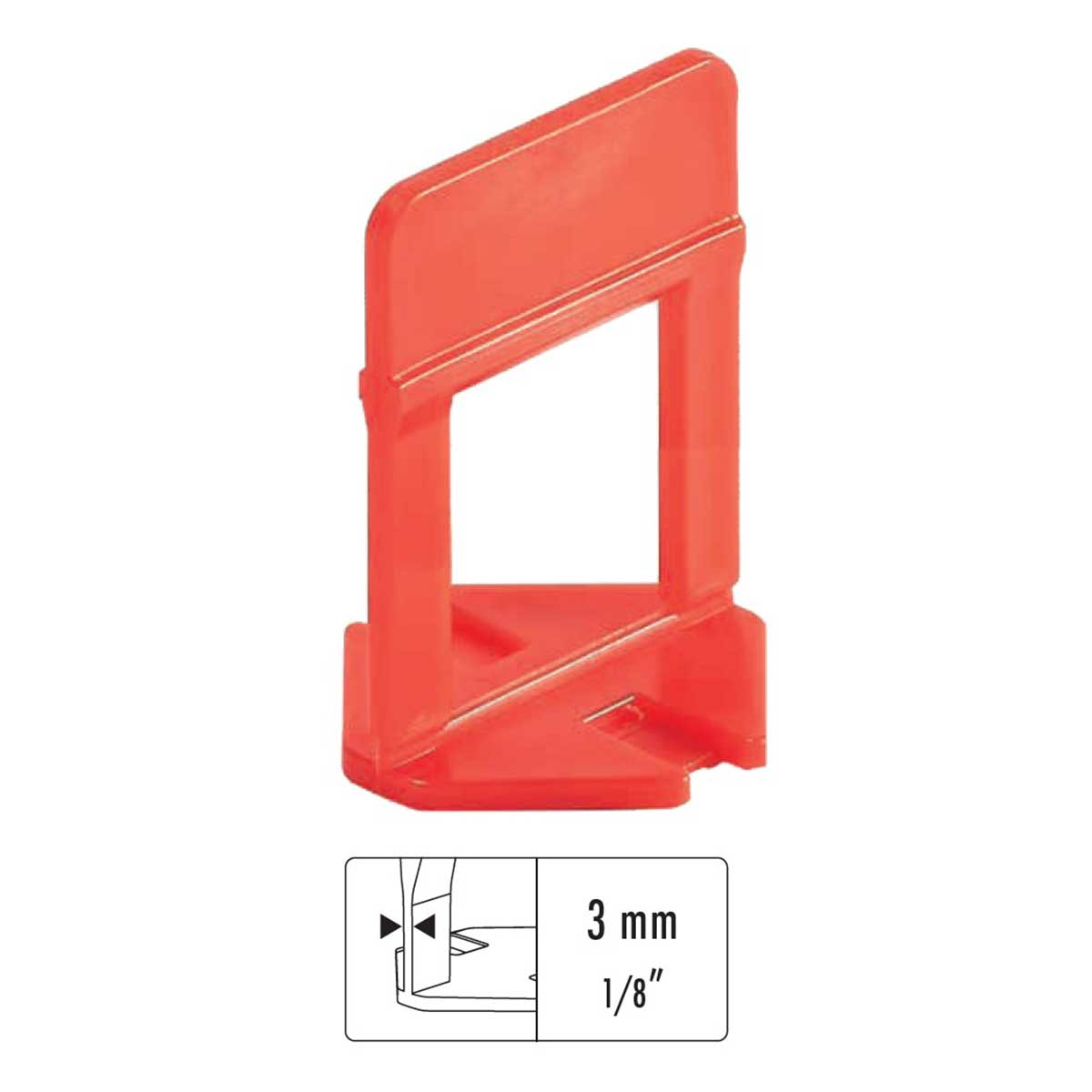 Raimondi RLS large tile leveling clips 3mm for thick porcelain tile installation