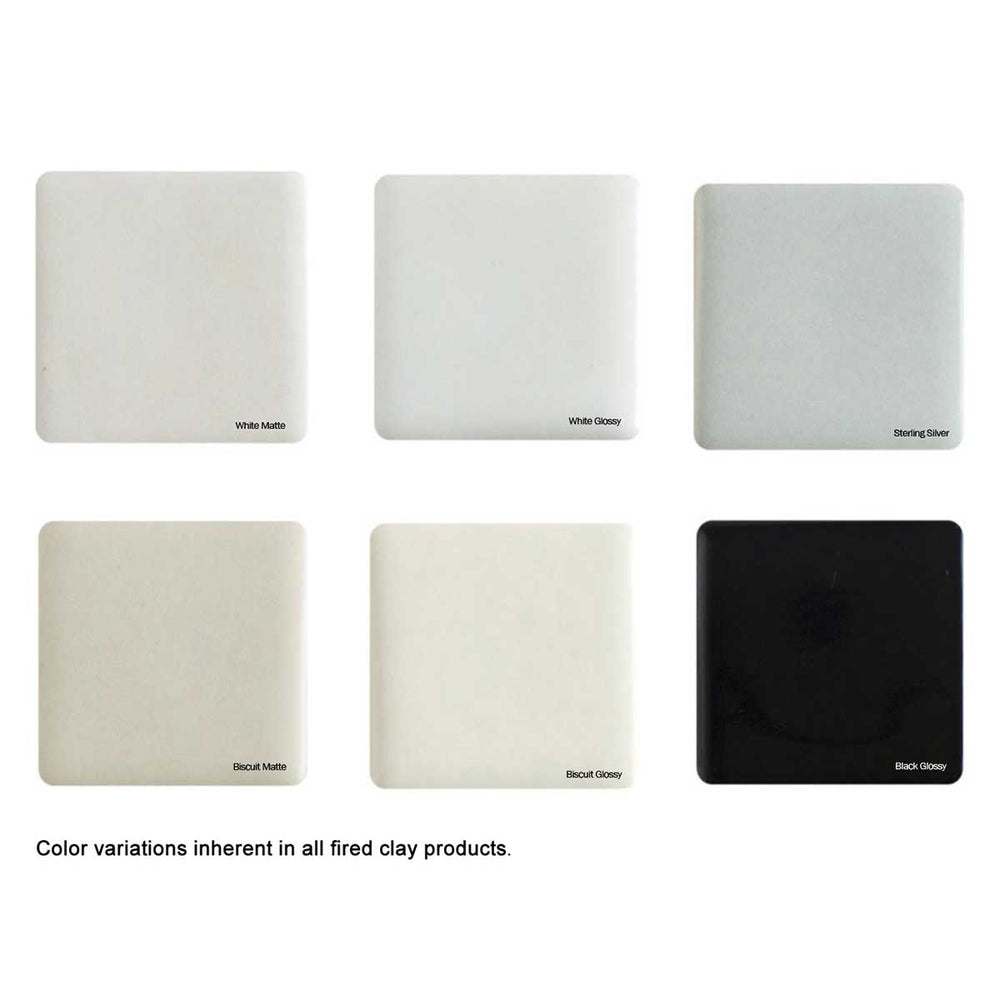 Recessed Soap Dish Porcelain 6 x 4 - Black Matte