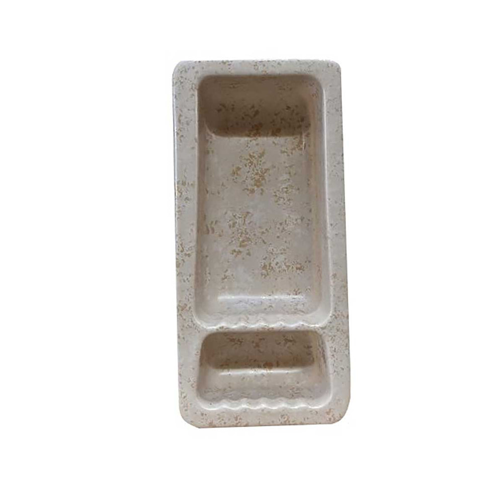 Recessed Shampoo Soap Porcelain Narrow - Stone