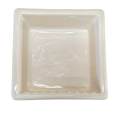 Recessed Shampoo Square Porcelain Biscuit Glossy