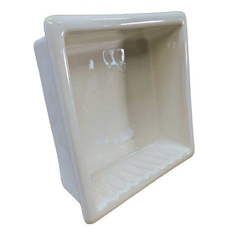 Recessed Shampoo Square Porcelain Biscuit Glossy
