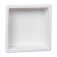 Recessed Shampoo Square Porcelain White Matte