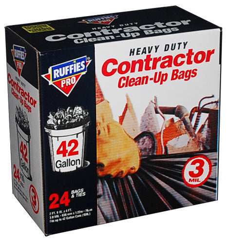 Ruffies Pro Heavy Duty Clean up Bags 42 Gallon