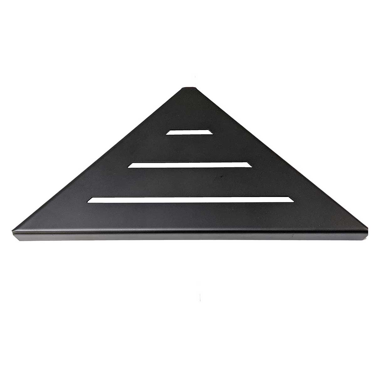 SereneDrains Matte Black Triangle Shower Shelf