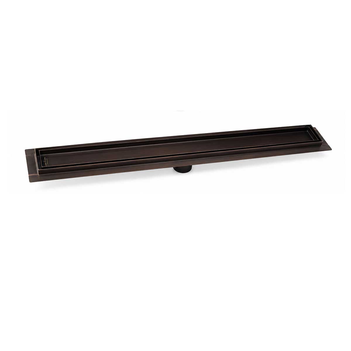 Serene Drains oil rubbed bronze tile insert linear shower drain