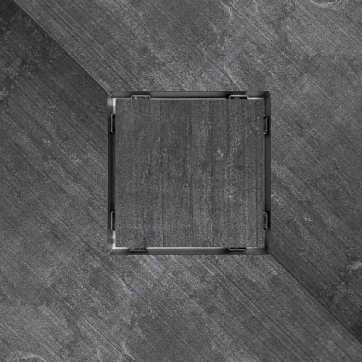 Serene Drains Square Shower Drain Invisible 6 Inch
