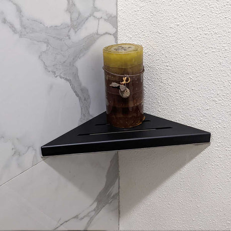 SereneDrains Triangle Shelf Stainless Steel - Matte Black 9