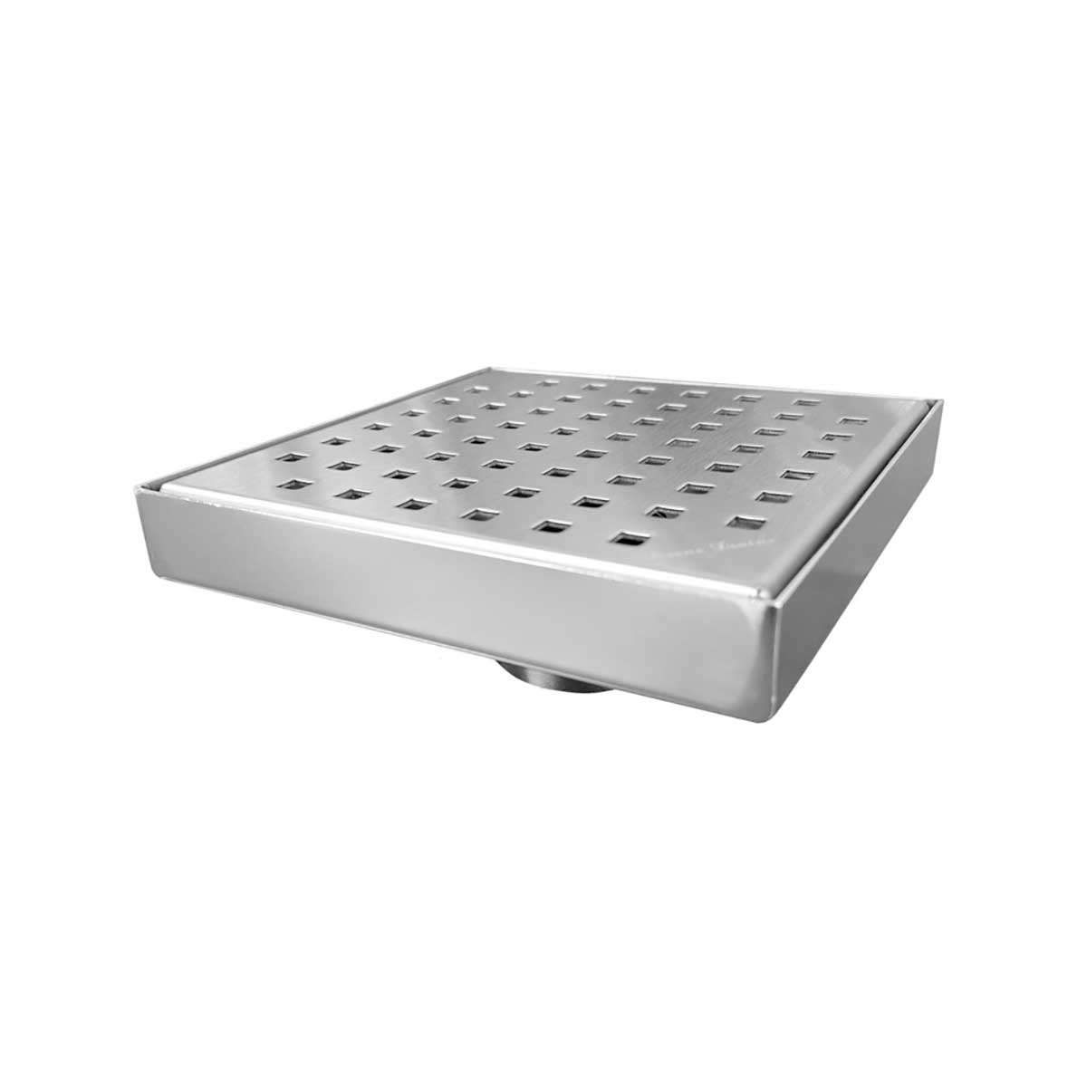 SereneDrains Square Shower Drain Traditional Square 6 BN