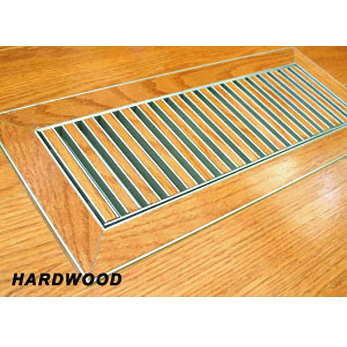 Chameleon flush mount tile vent register creating a nearly invisible floor vent while maintaining proper airflow.