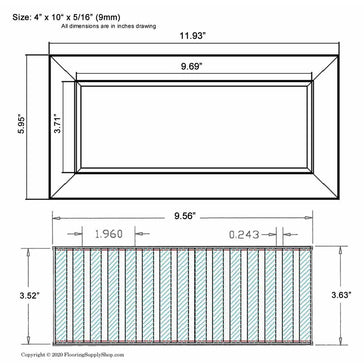 Chameleon Tile Vent Registers 4 x 10