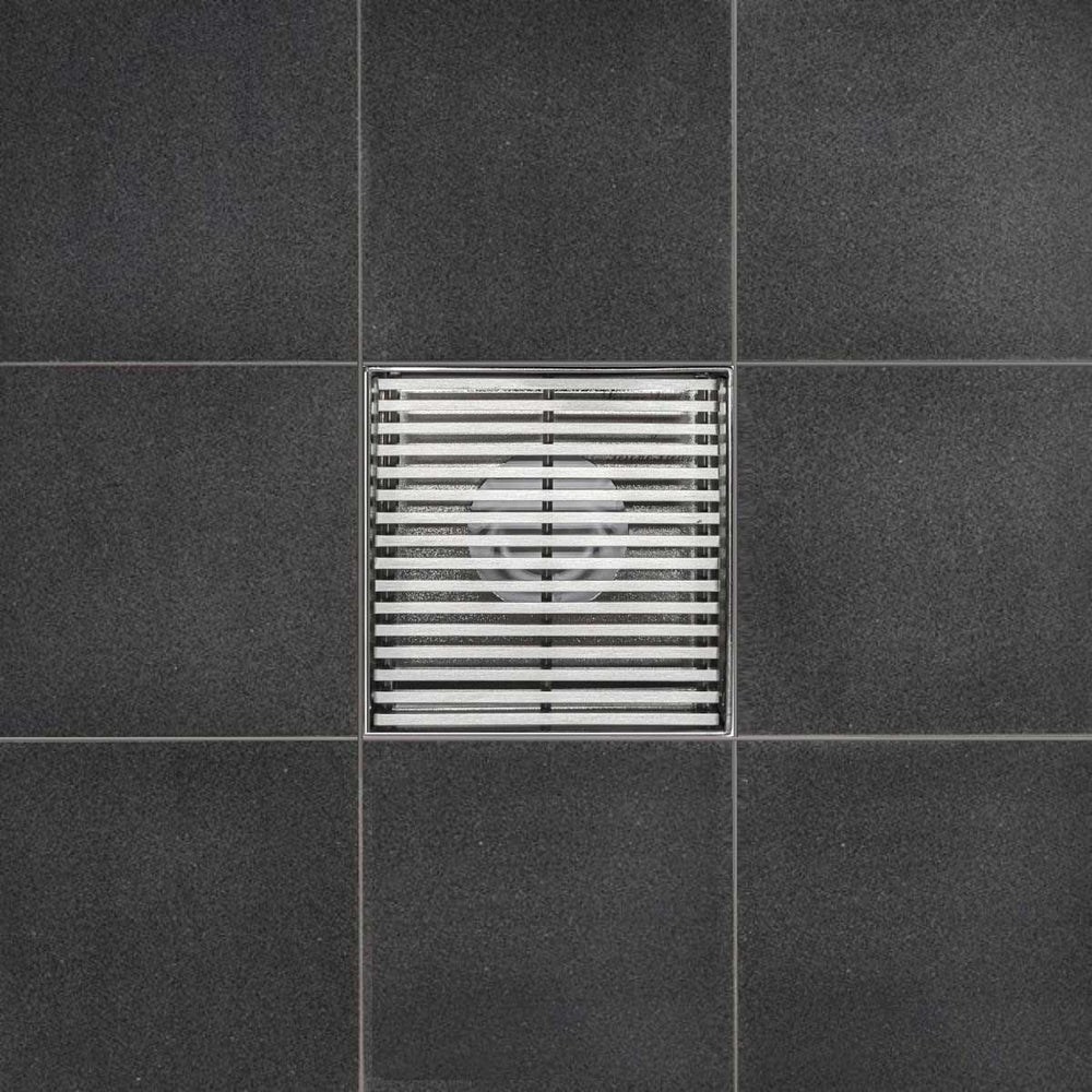 SereneDrains Square Shower Drain Linear Wedge 4