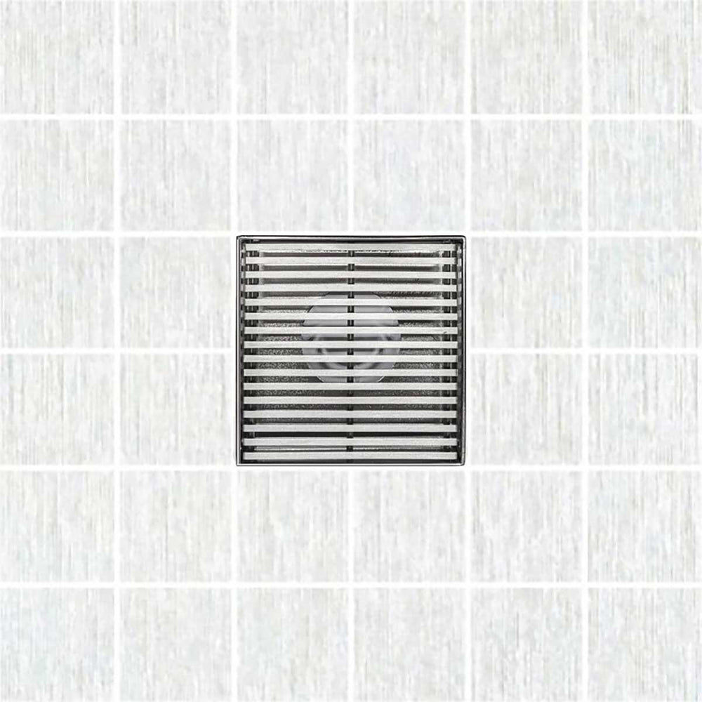 SereneDrains Square Shower Drain Linear Wedge 4