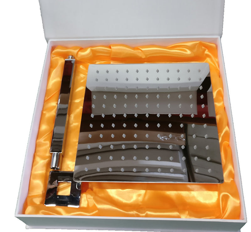 Ultra-Thin Square Rain Shower Head 10 inch by Serene Steam