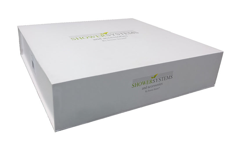 Ultra-Thin Square Rain Shower Head 8 inch by Serene Steam