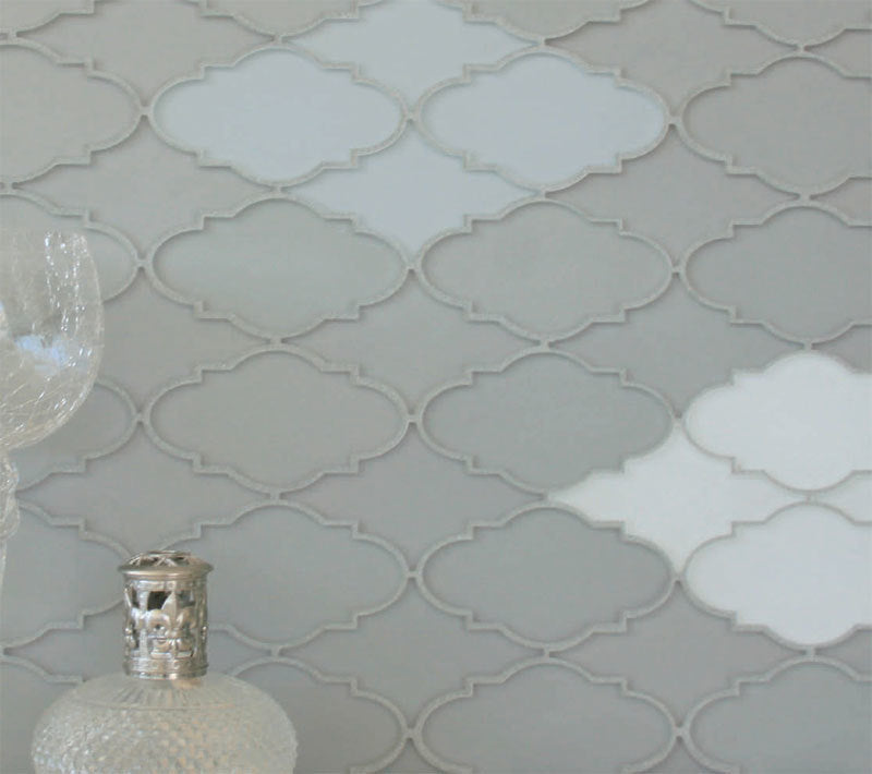 Simpson Desert Trellis Glass Tile Urban Mist Matte