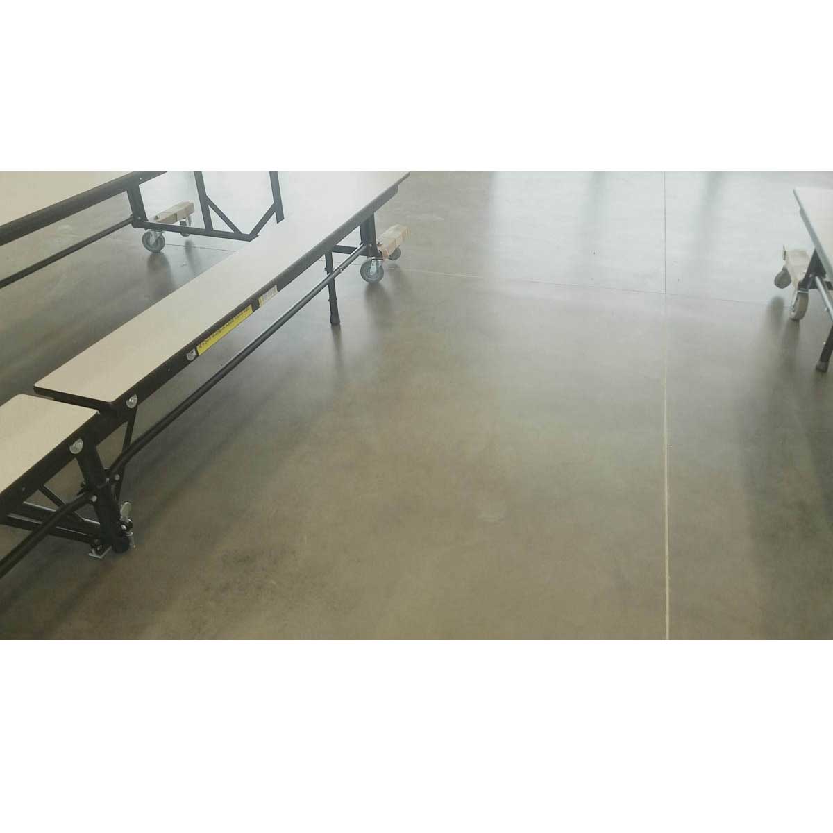 concrete floor in an indoor setting applied with Smith Paint Poly-SB