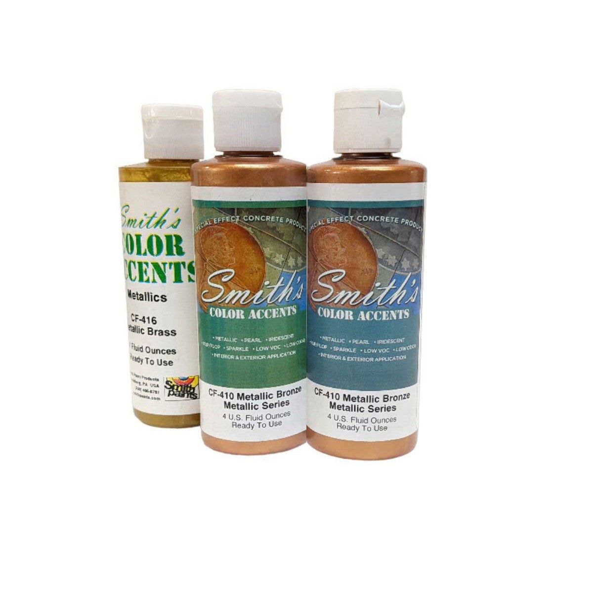 Smith's Paint Concrete Metallic stain 4 oz Metallic Cement