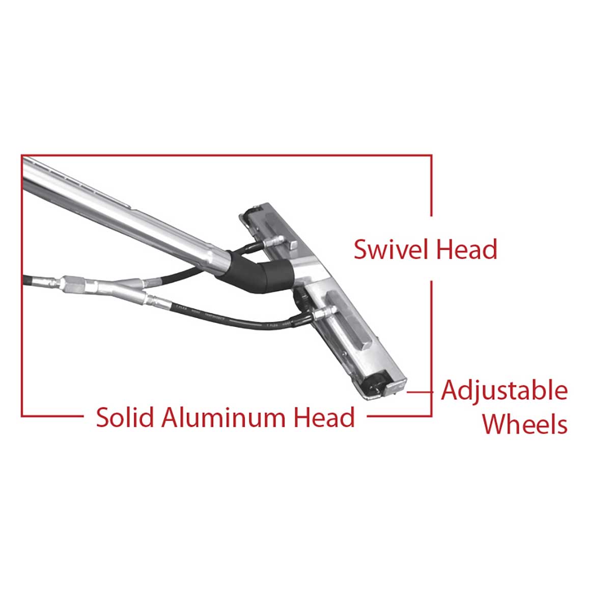 Heavy duty floor rinse tool for slurry cleanup and extraction