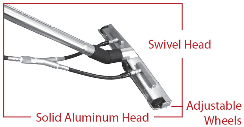 Telescopic Squeegee Wand 4-Jet adjustable handle