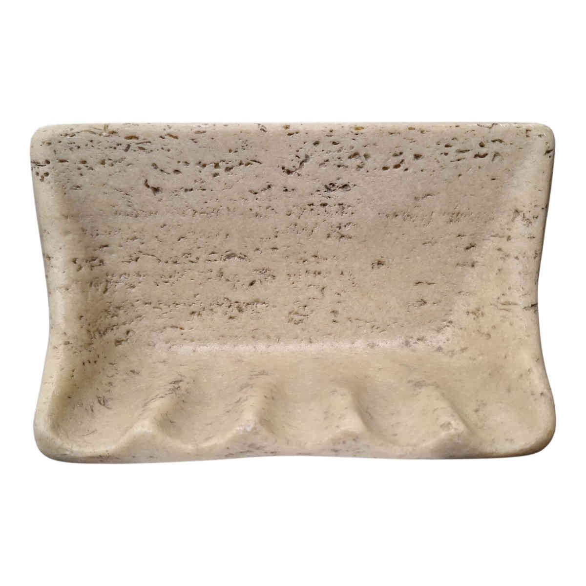Cast Stone Soap Dish Flat Back Wall Mount - Noce
