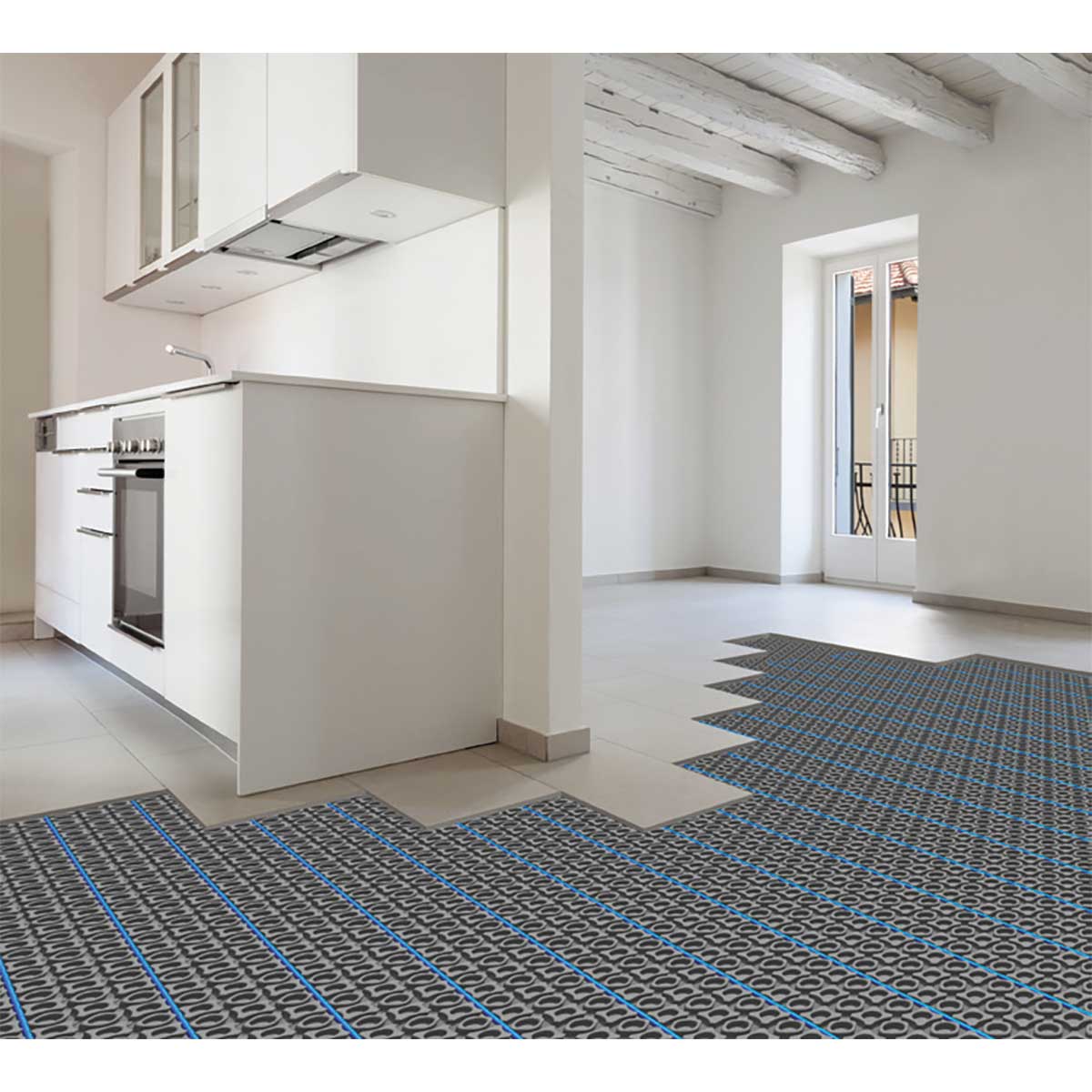 SunTouch SlabHeat Under Slab electric heating cable indoor layout