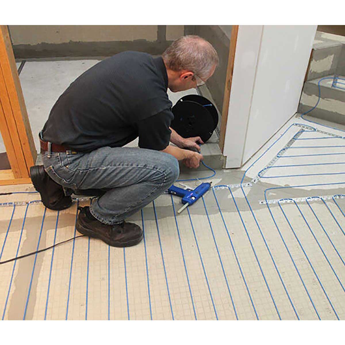 SunTouch WarmWire Radiant Floor Heating Spool installation