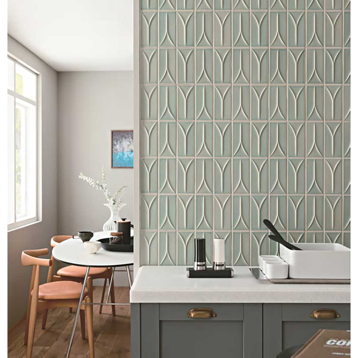 3D Porcelain Tile - Blue Beech