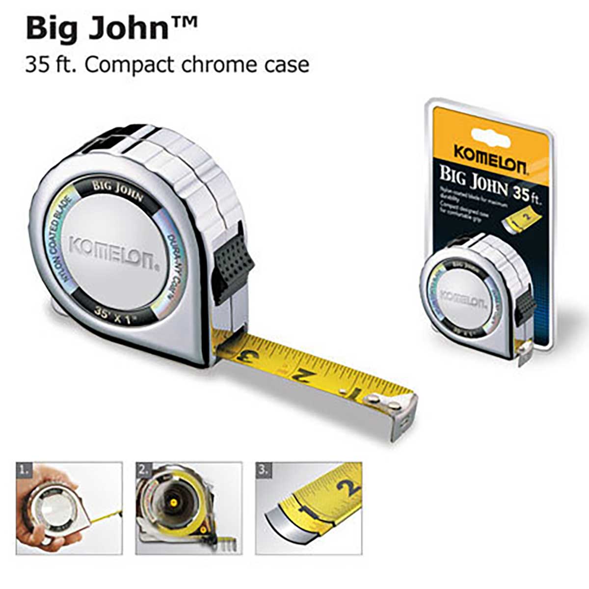 35 ft tape measure with nylon coated blade
