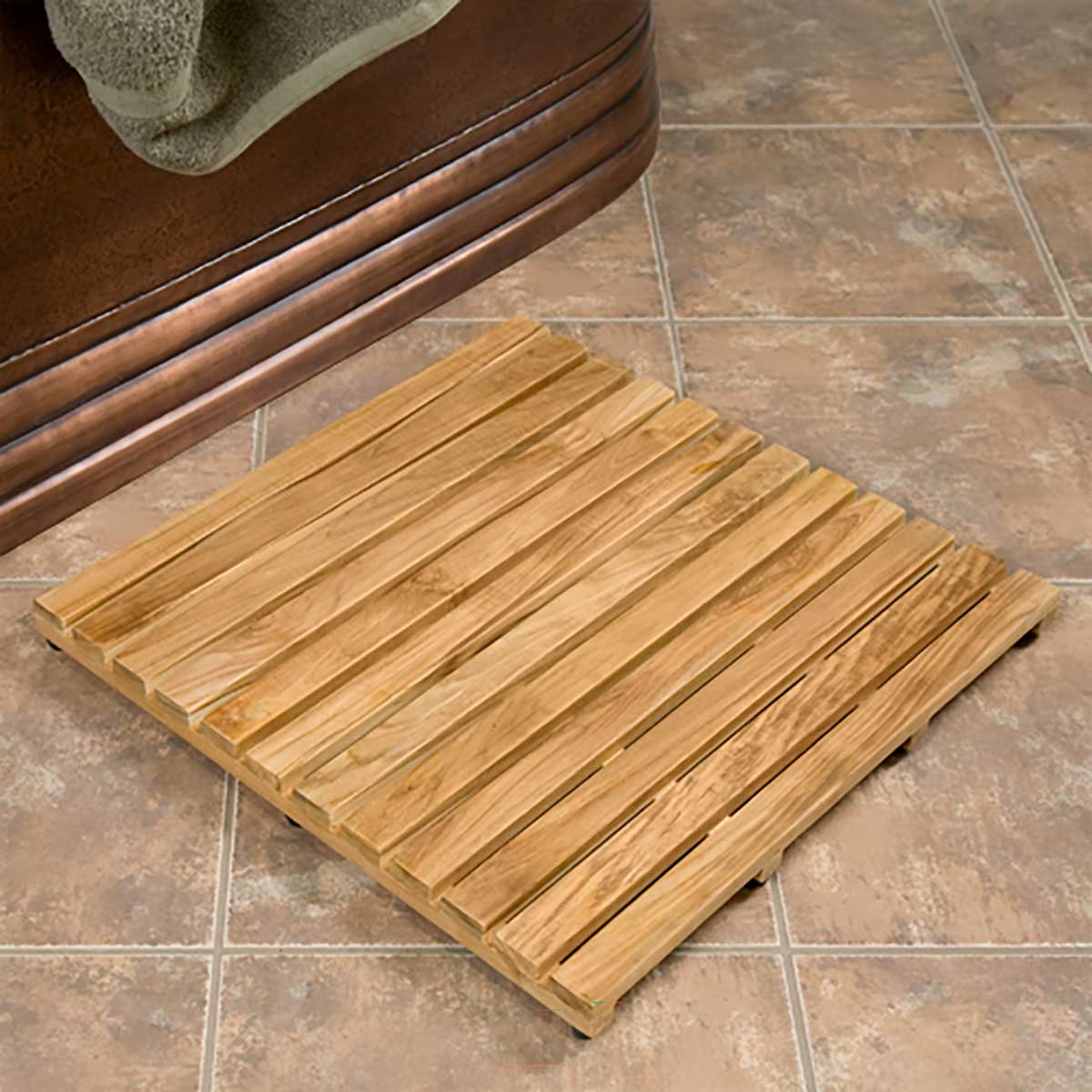 Serene Teak Wood Mat Grade A 25 x 18