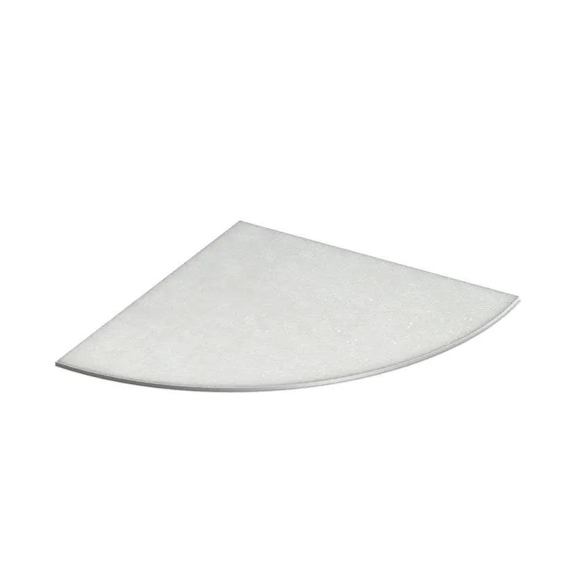 TileWare Floating Seat Aluminum Rough-In Only 18 Inch Plate With Bonded Fleece