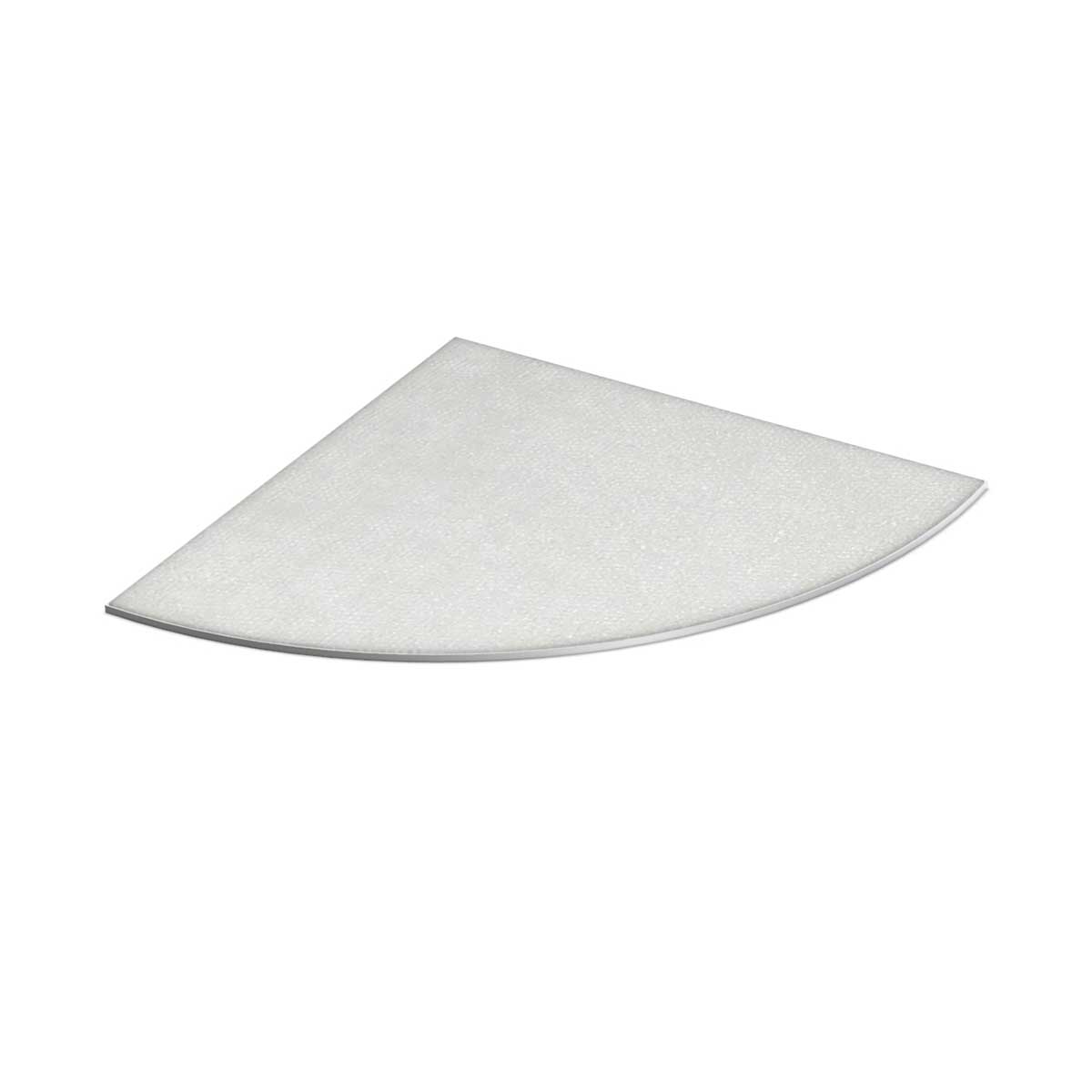 TileWare Floating Seat Aluminum Rough-In Only 18 Inch Plate With Bonded Fleece