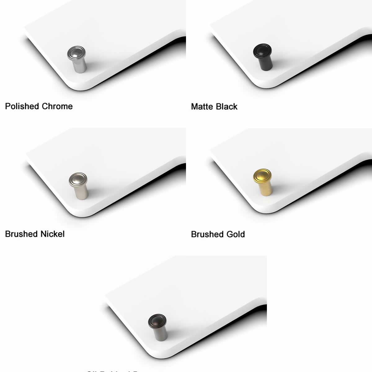 TileWare Boundless Hooks Trim Compatible all Boundless shelves in Traditional design