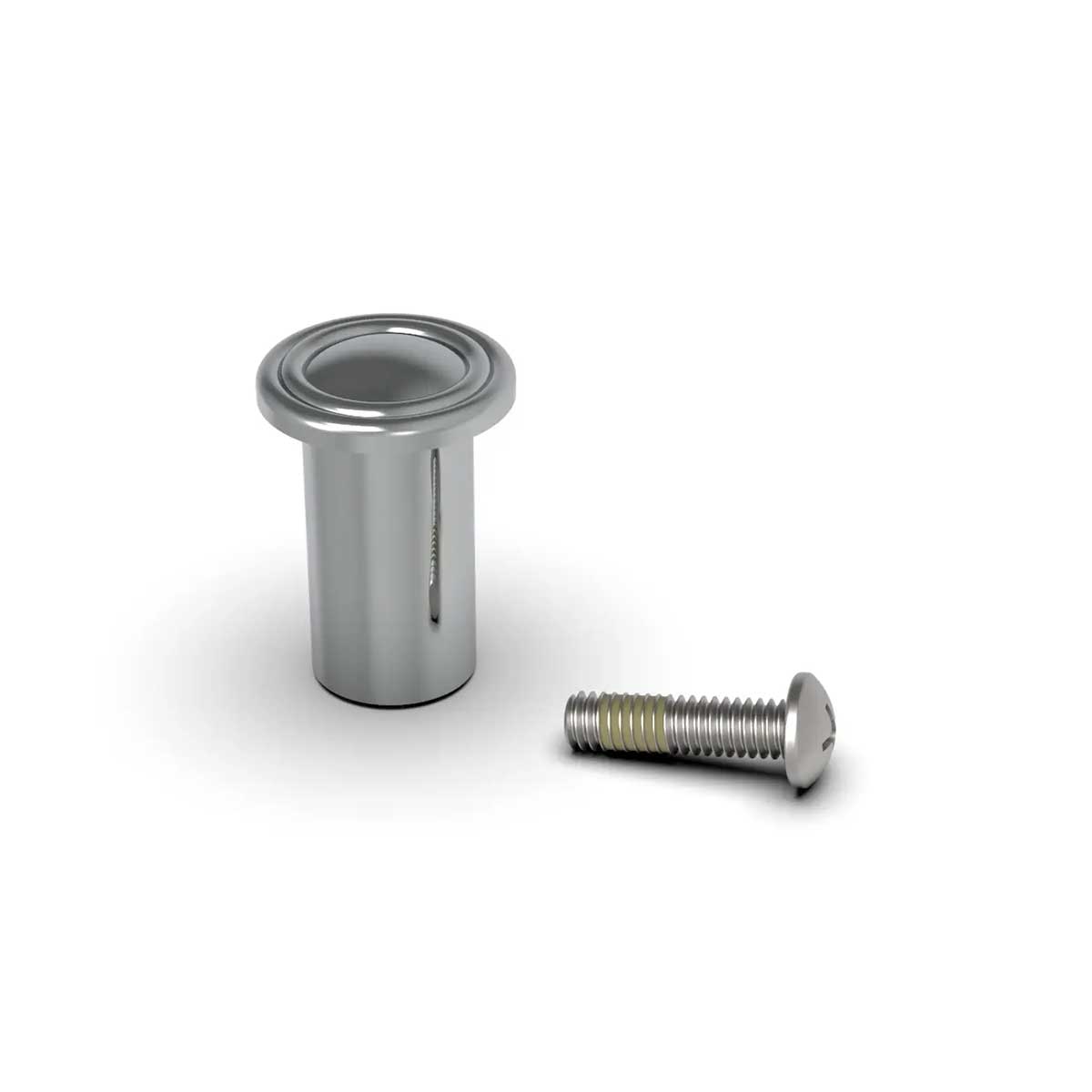 TileWare Boundless Series Tee Hook Traditional For Shelf Only Polished Chrome