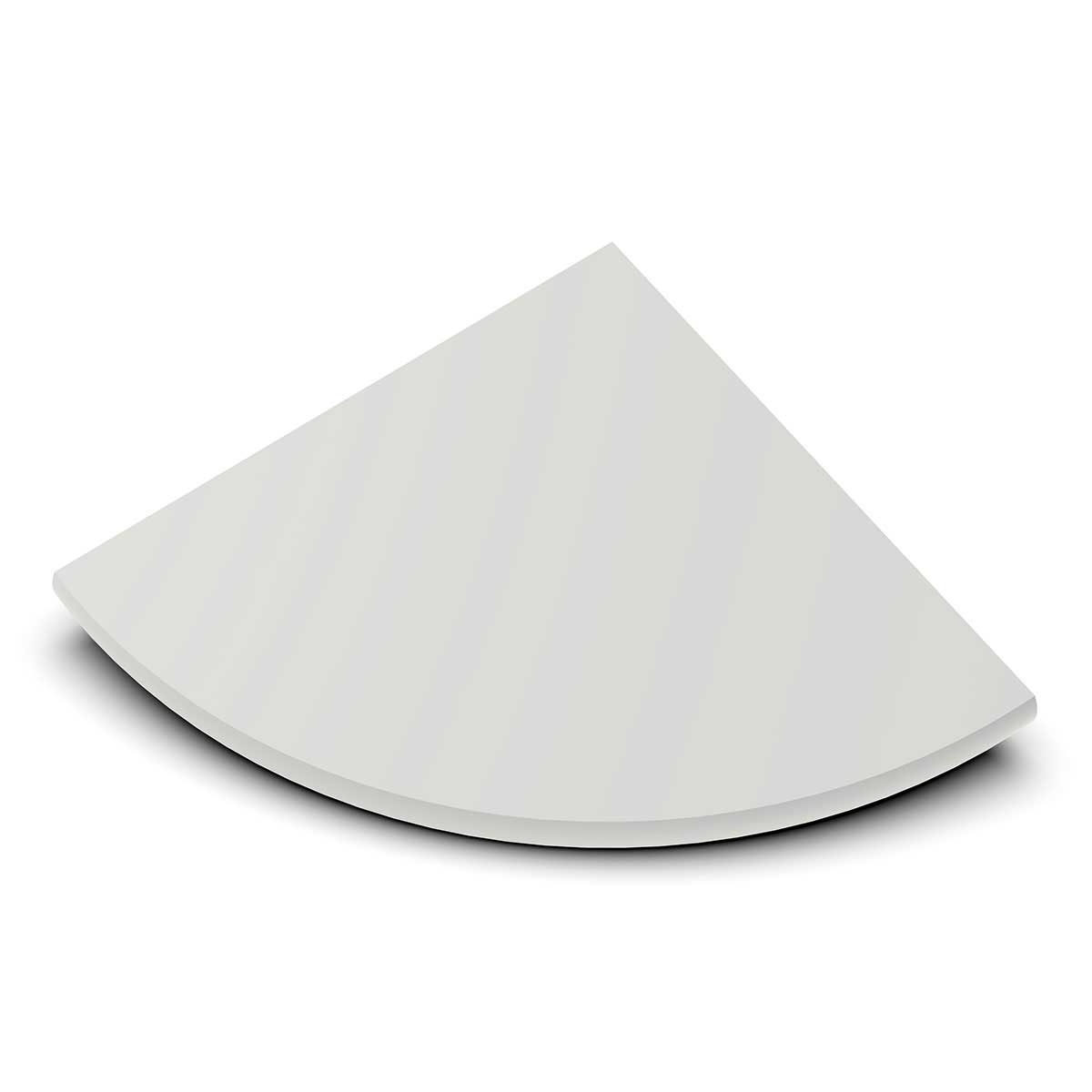 TileWare Boundless Shelving Solutions 6 inch Corner Shelf Dove Grey