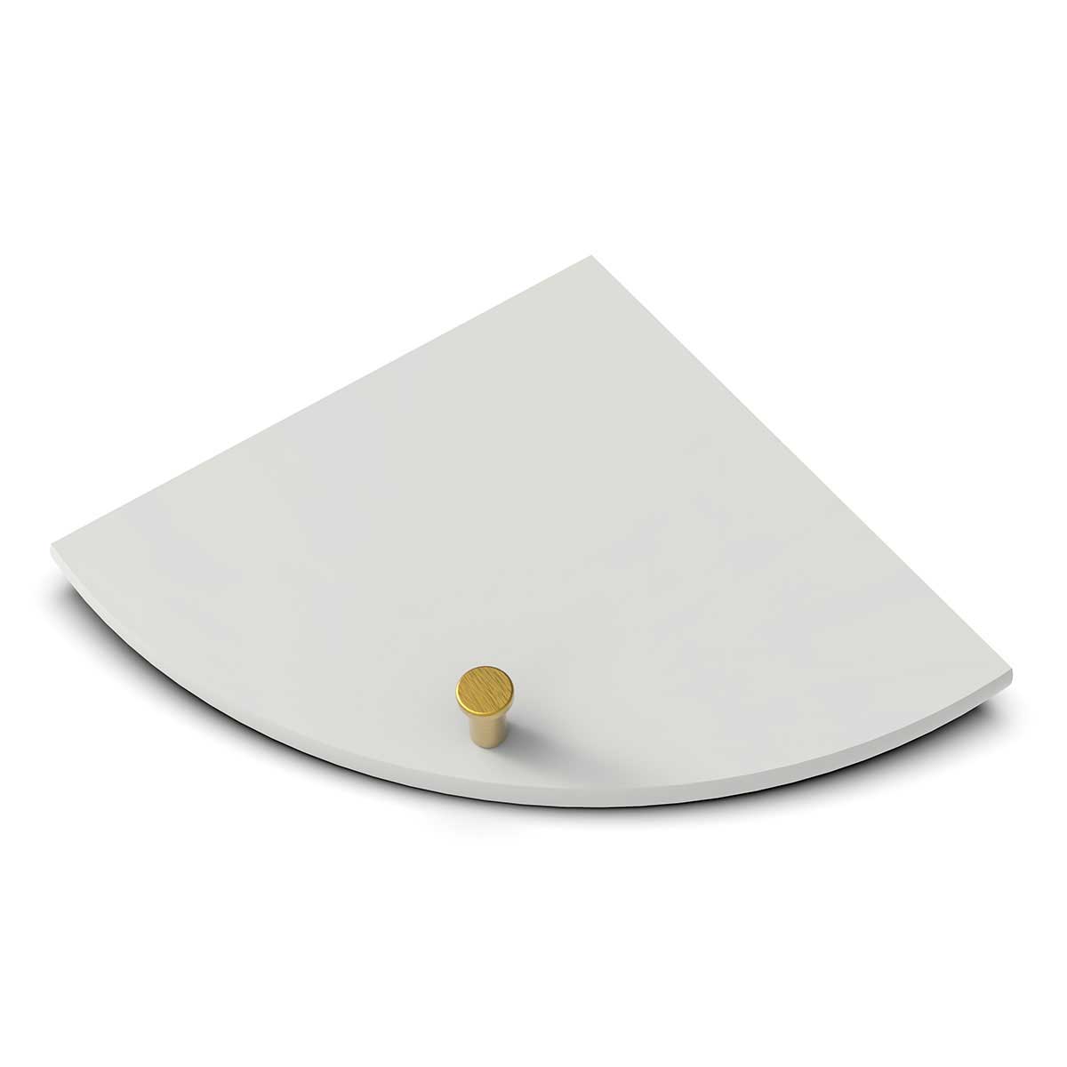 TileWare Boundless Shelving Solutions 9 inch Corner Shelf Dove Grey