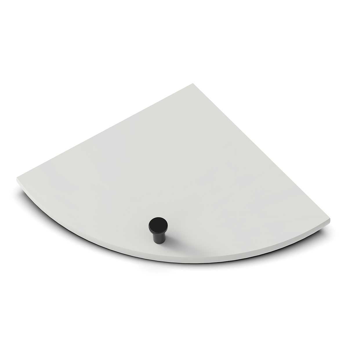 TileWare Boundless Shelving Solutions 9 inch Corner Shelf Dove Grey