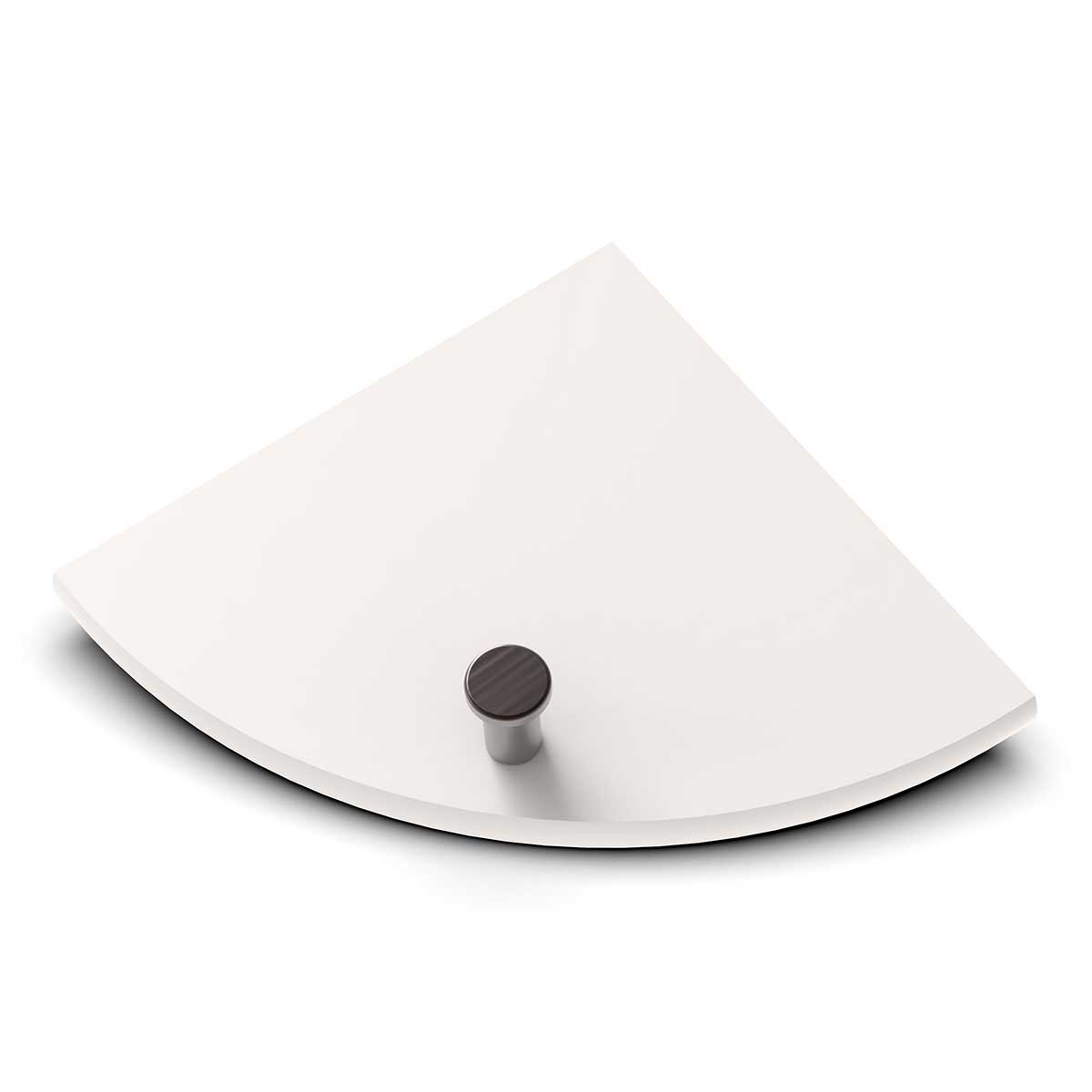 TileWare Boundless Shelving Solutions 6 inch Corner Shelf Ivory