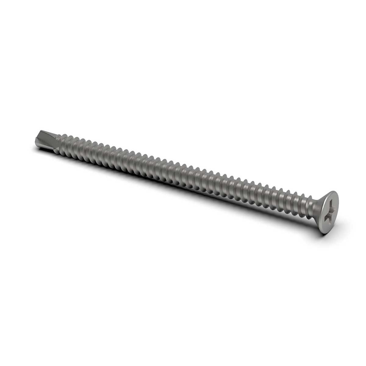 TileWare no 8-18 x 2 12  Phillips Flat Self Drilling Screw for Grab Bars